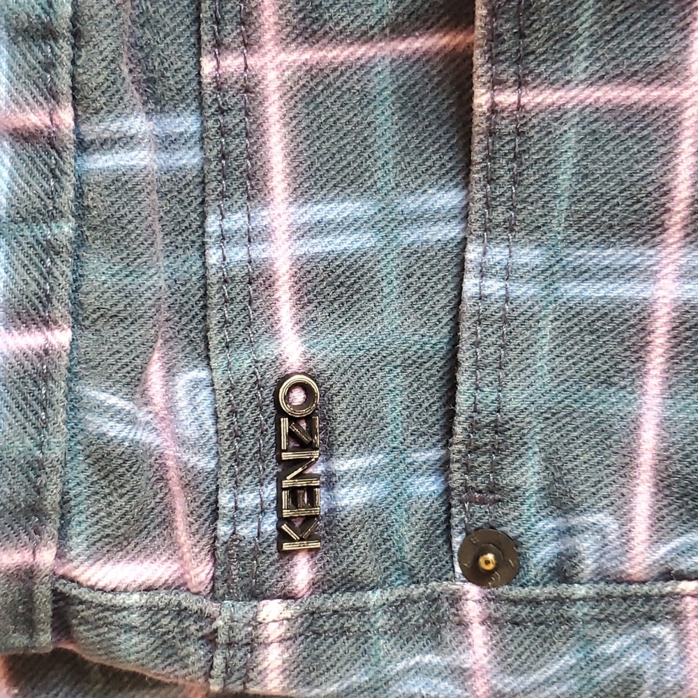 Kenzo Paris Abstract Printed Denim Jeans.